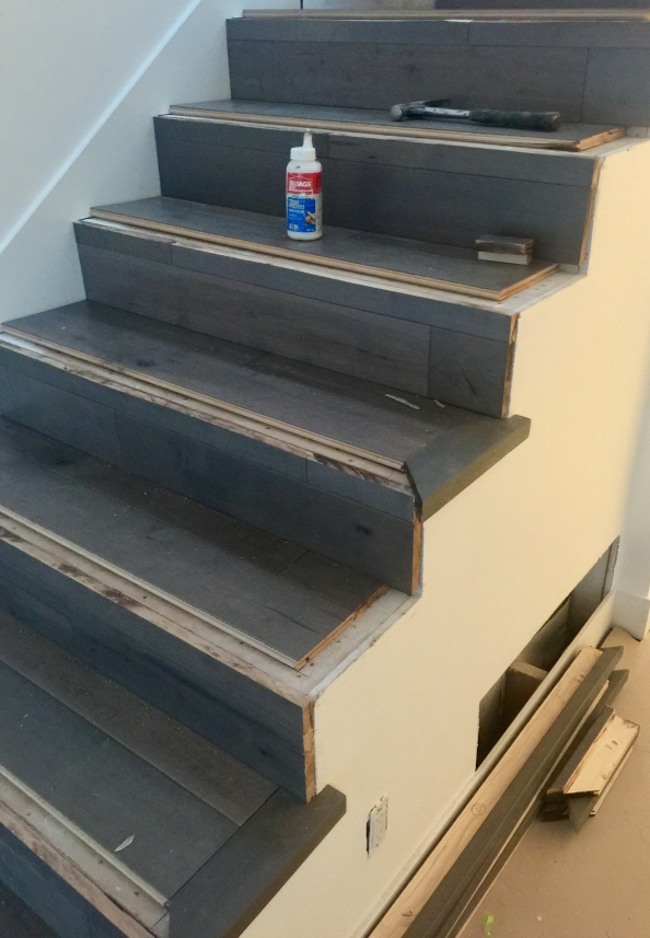 hardwood stairs before